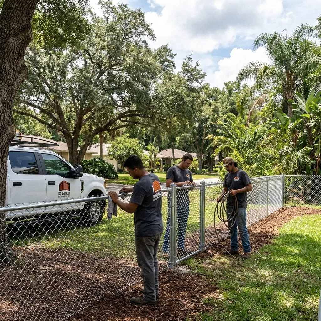 Gainesville Fence Contractors chain link fence installation
